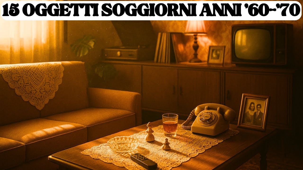 15 Oggetti dei Soggiorni Italiani Anni '60-'70 Oggi Scomparsi