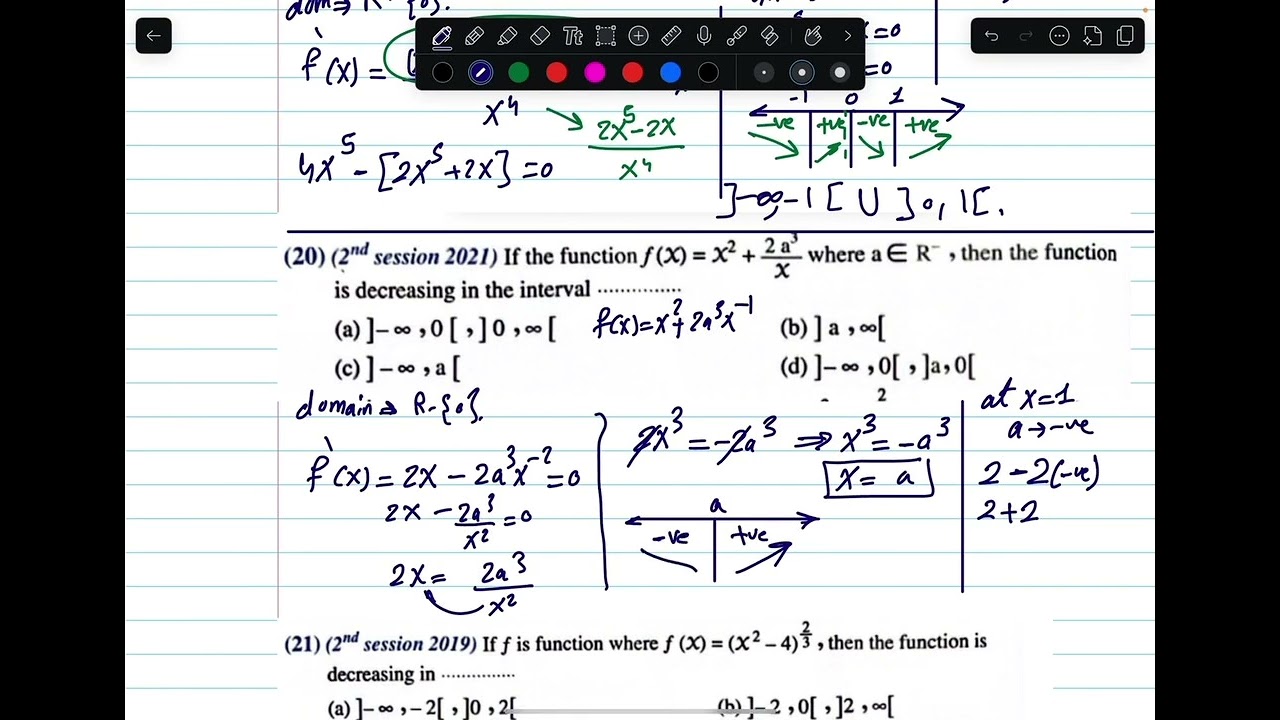 3rd year secondary -calculus homework - CAHW09-1