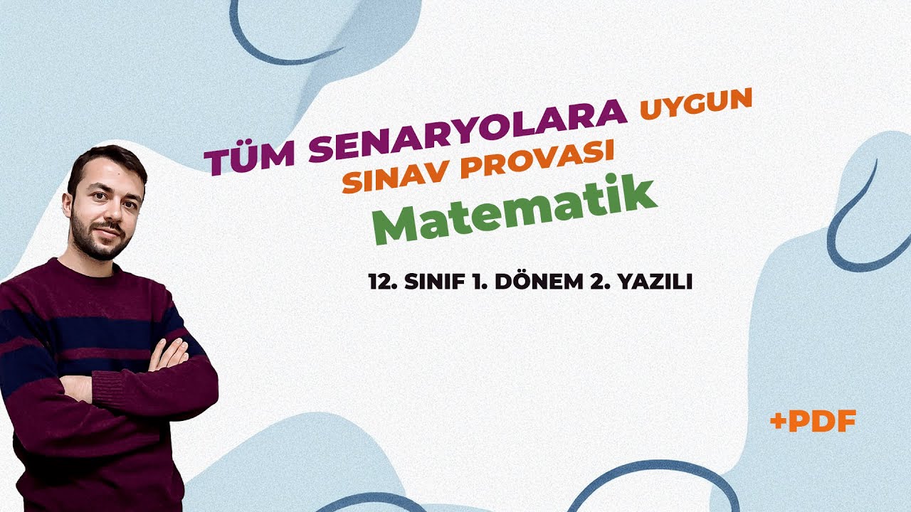 12. Sınıf 1. Dönem 2. Yazılı Provası | 12. Sınıf Matematik