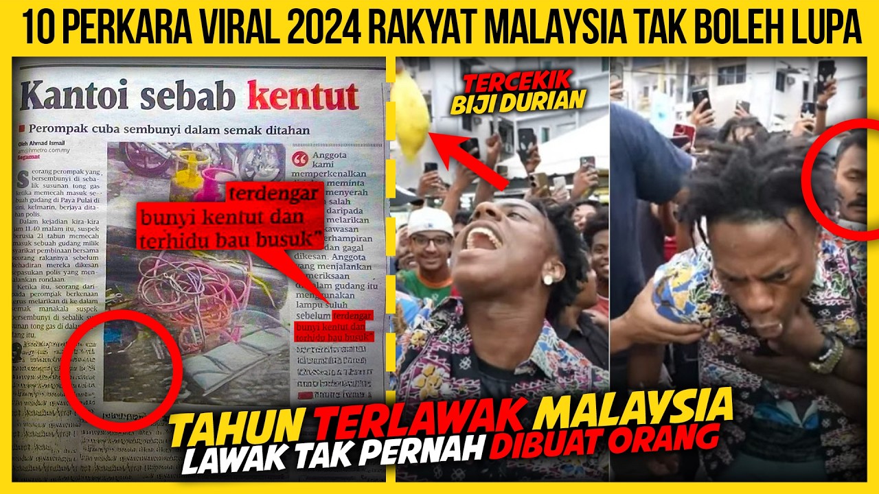 10 PERKARA VIRAL 2024 RAKYAT MALAYSIA TAK BOLEH LUPA