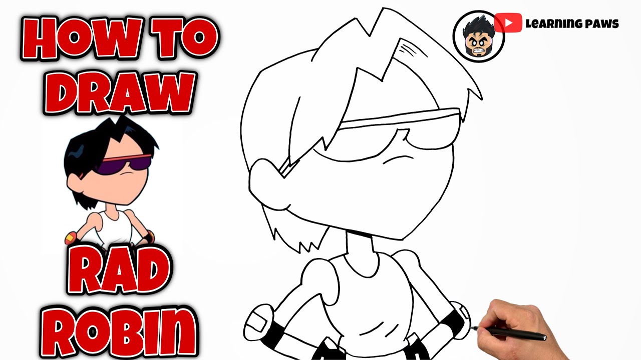 How To Draw Rad Robin | TEEN TITANS GO #drawing #draw #robin #teentitansgo