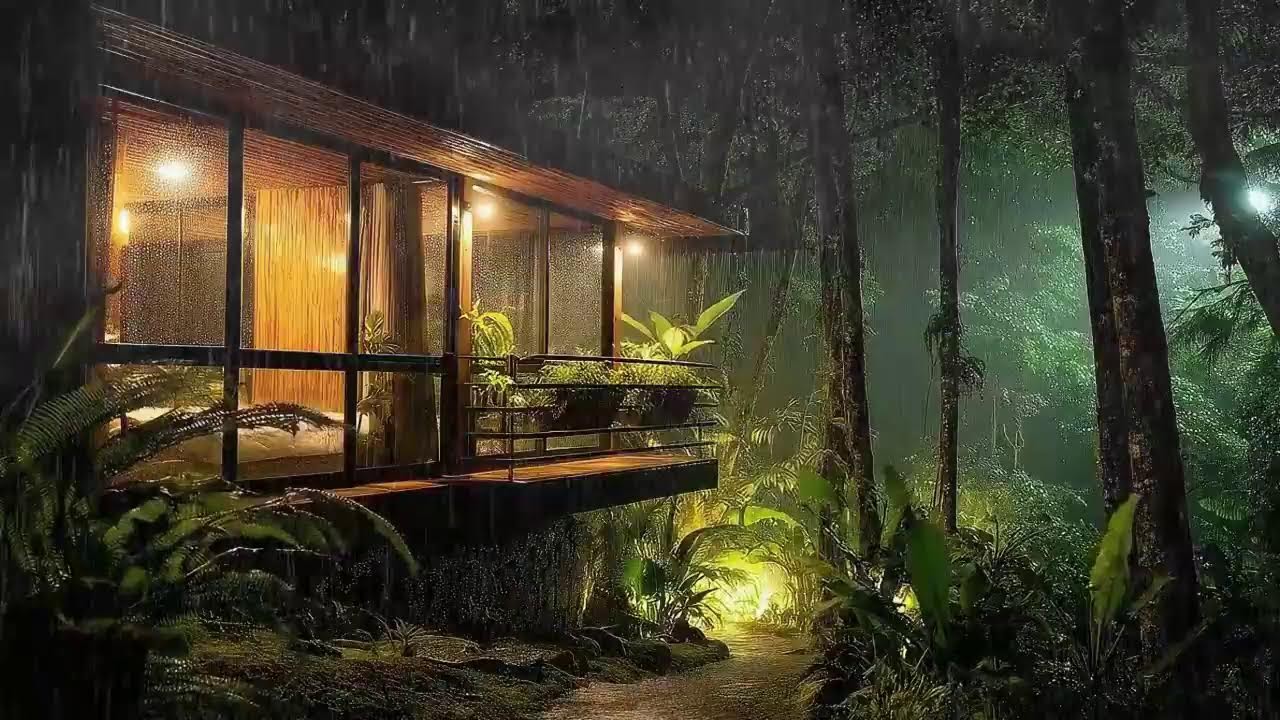 Deep Night Rain and Thunder That Silences Your Mind and Ends Sleepless Nights