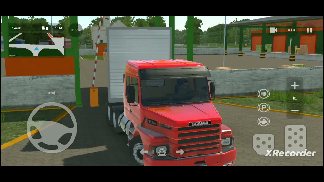 Manobrando uma carreta de 3 eixos no global truck online 