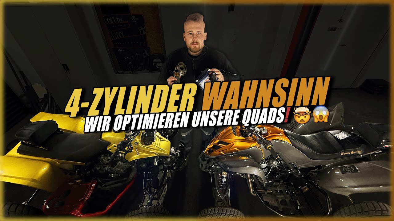 4-Zylinder Wahnsinn! Yamaha Raptor 700 & Warrior 350 – Quad Umbau! ⚡