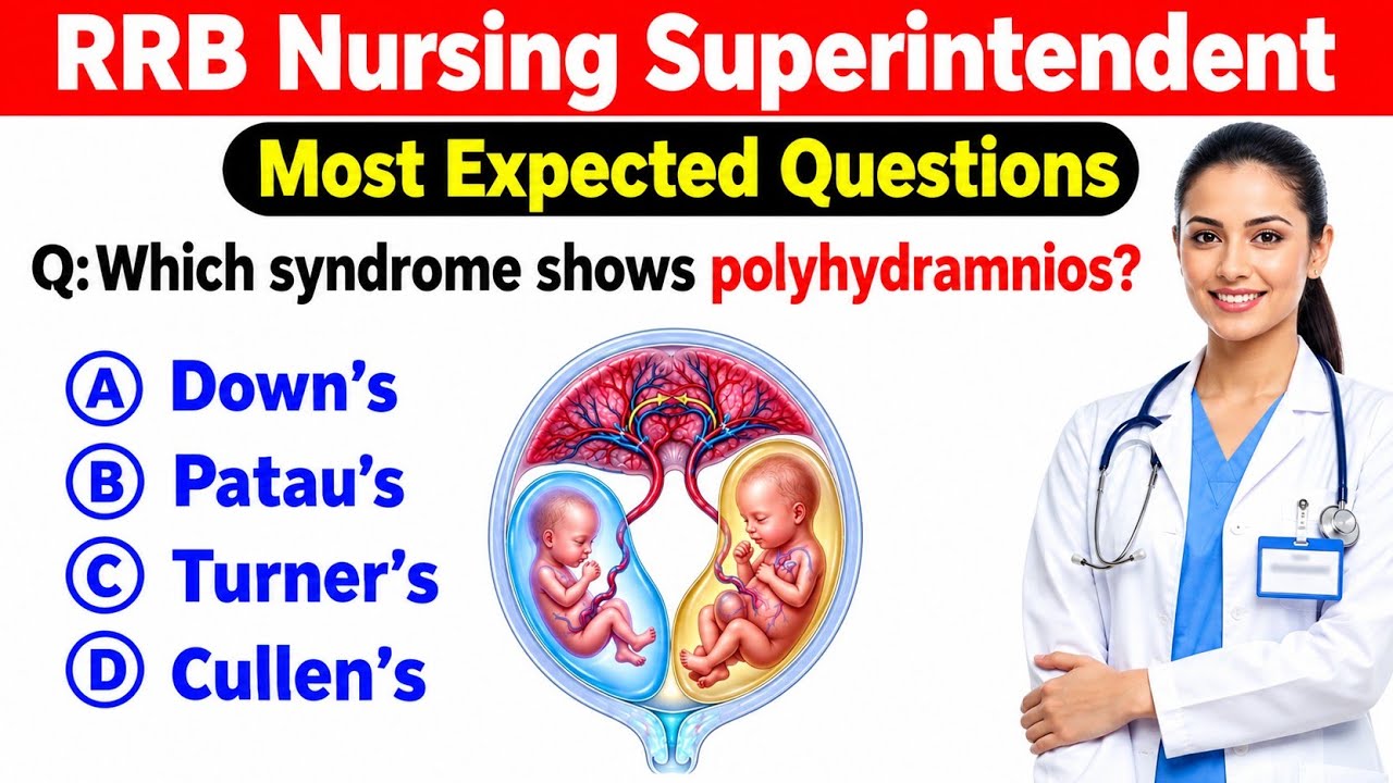RRB Nursing Previous Year Question Paper | RRB Nursing Superintendent Classes | RRB Staff Nurse PYQ