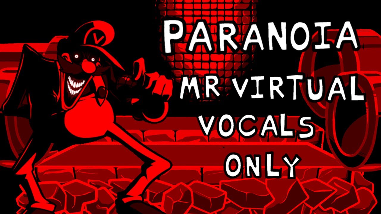 FNF Mario Madness V2 - Paranoia (Mr Virtual Vocals Only)
