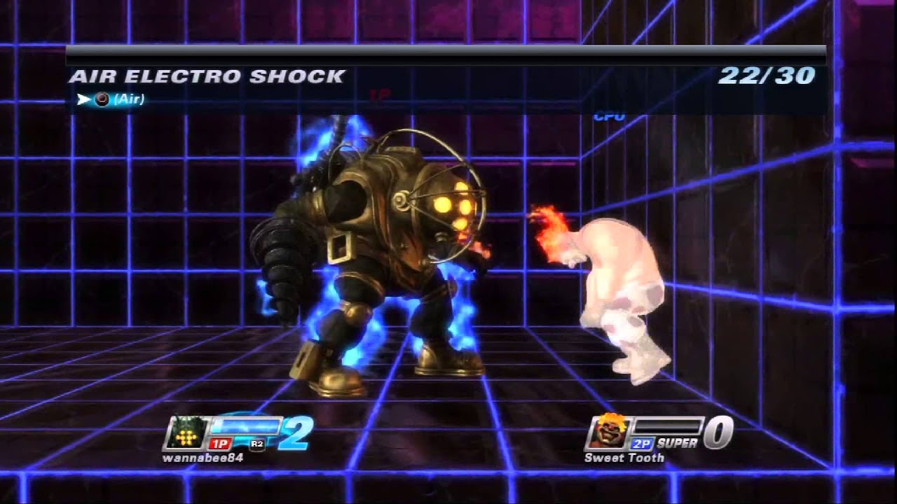 [PlayStation All-Stars Battle Royale] Complete Big Daddy Character Moves List (Tutorial)