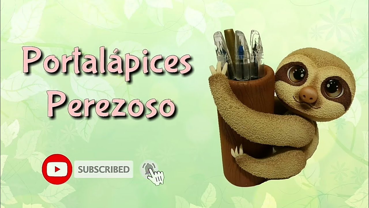 Portalápices perezoso 💕