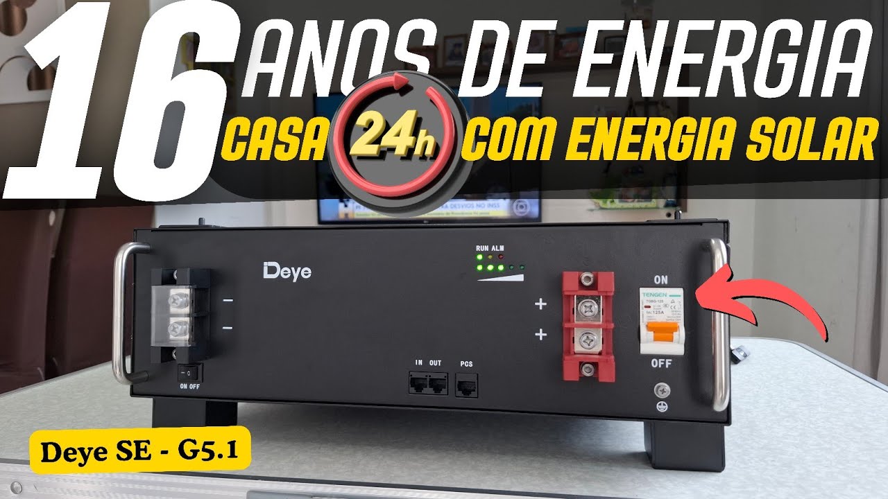 Você Precisa de Energia Solar Off Grid Confiável? Analise a Bateria Deye SE - G5.1 LifePo4