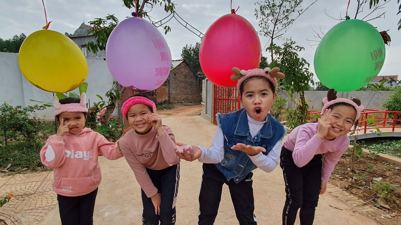 Lộc TiVi | TRÒ CHƠI CHỌC BÓNG BAY | Funny videos