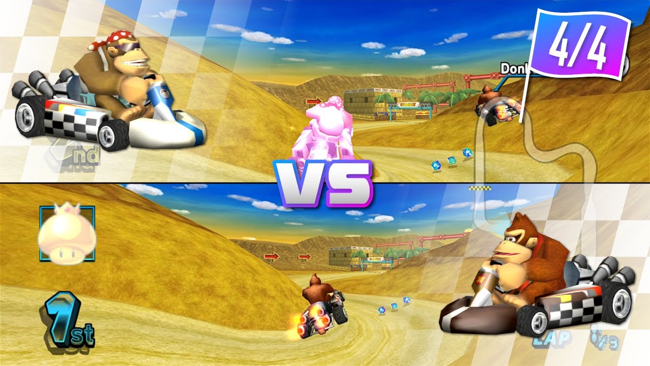 Donkey Kong vs Funky Kong on all Courses (Standard Kart L) [Part 4/4] - Mario Kart Wii Gameplay