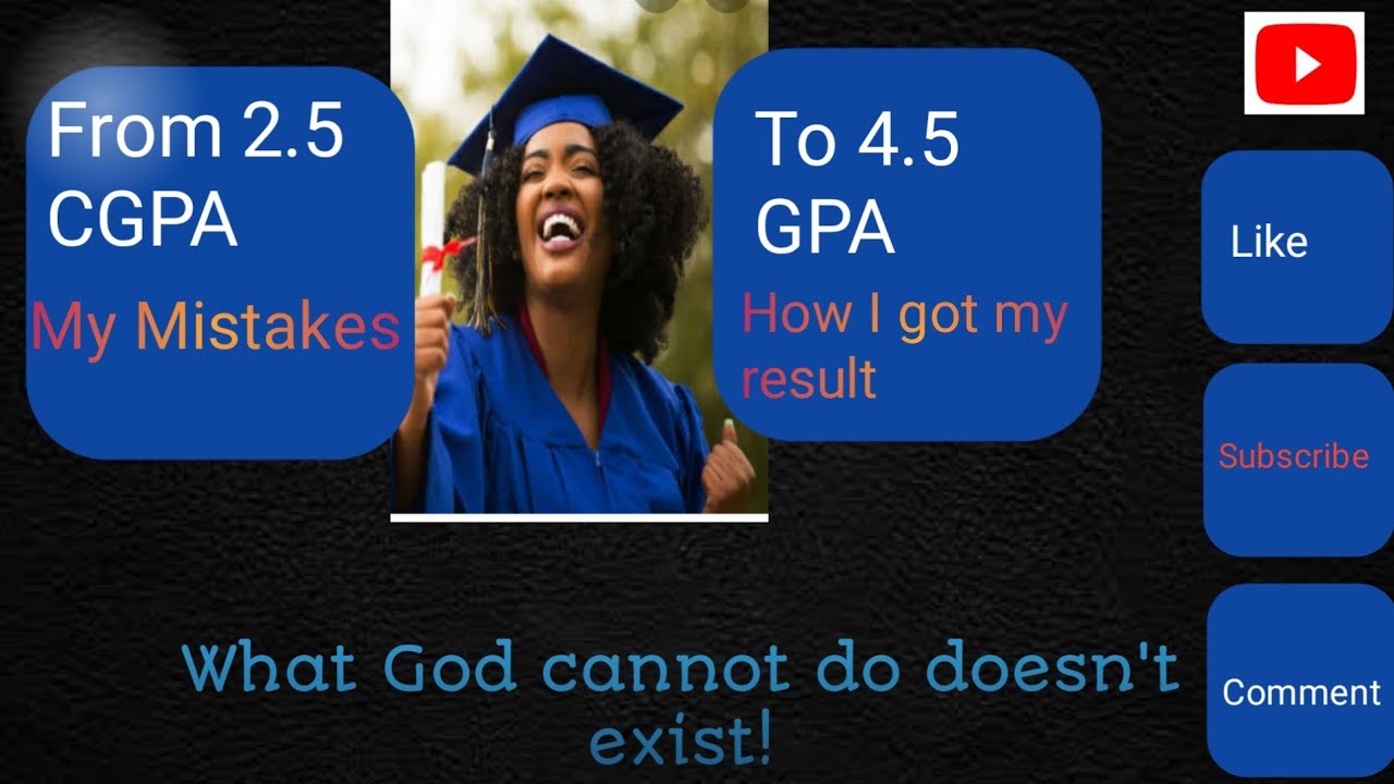 ∆ 2.5 CGPA to 4.5 GPA ∆ Concluding Part ∆ I was in 5 Church Department in my 100 Level ∆ TPP TV