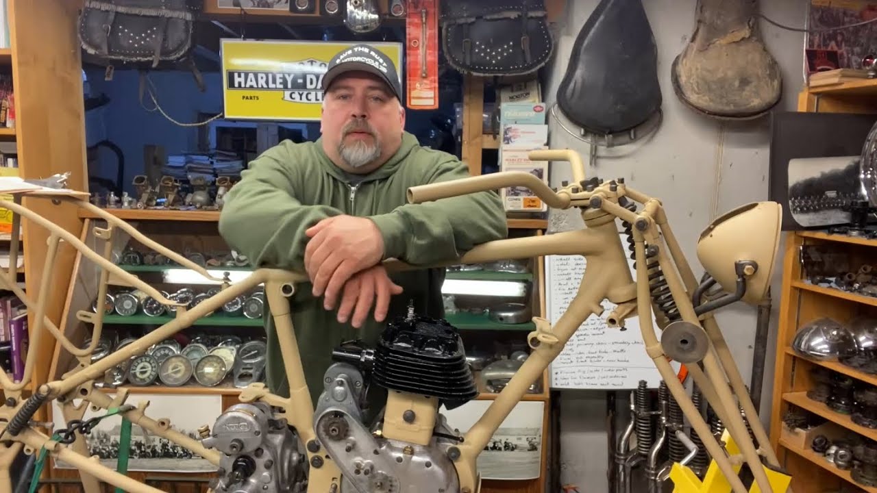 1940 Norton 16H motorcycle restoration WW2 part 4 british flathead