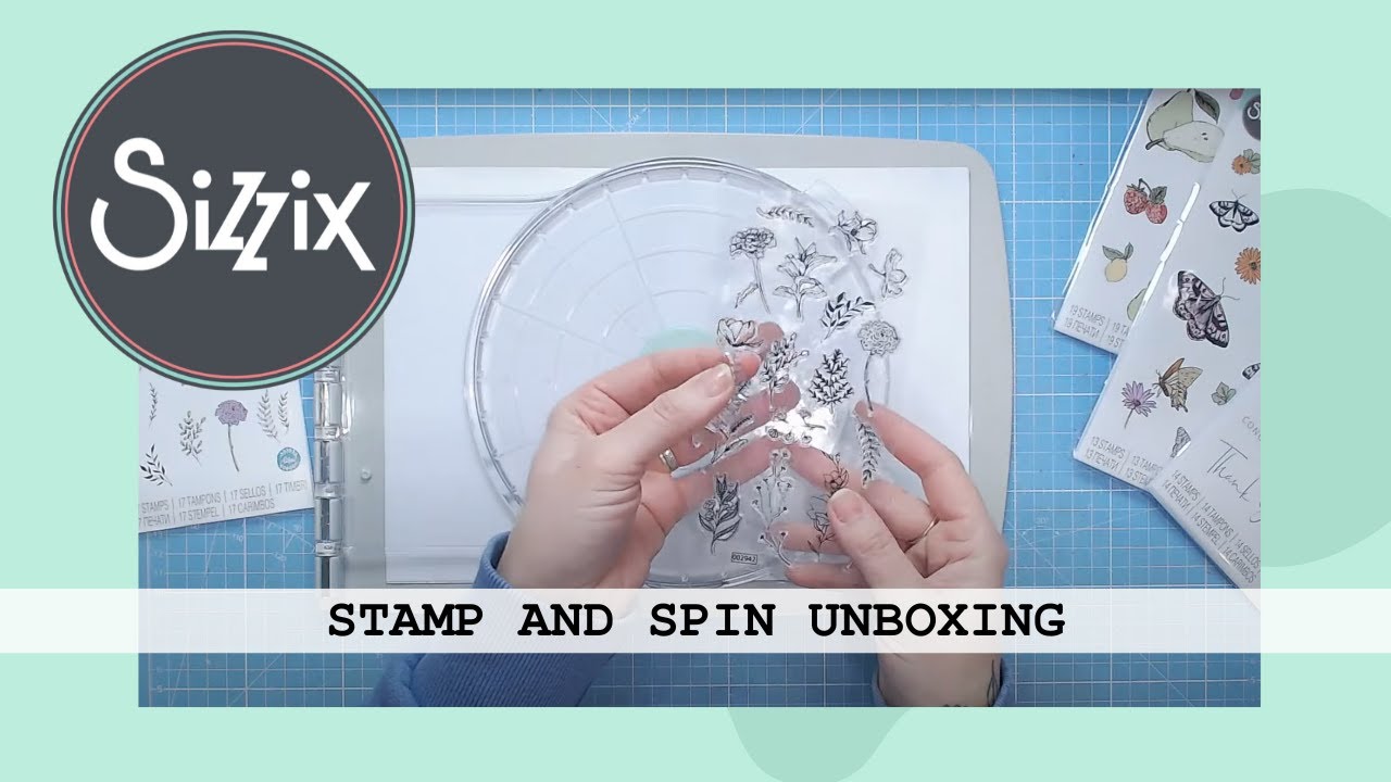 NEW Sizzix Stamp and Spin Unboxing & First Use