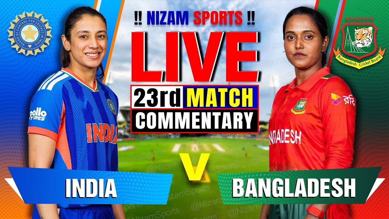 🔴Live: India vs Bangladesh | 23rd Match | Live Cricket Score & Commentary
