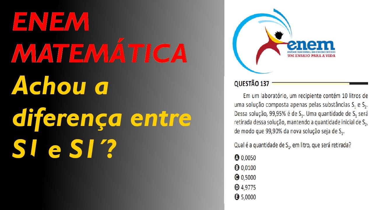 ENEM(2025) matemática - 137 - porcentagem e regra de 3 -  Prova amarela