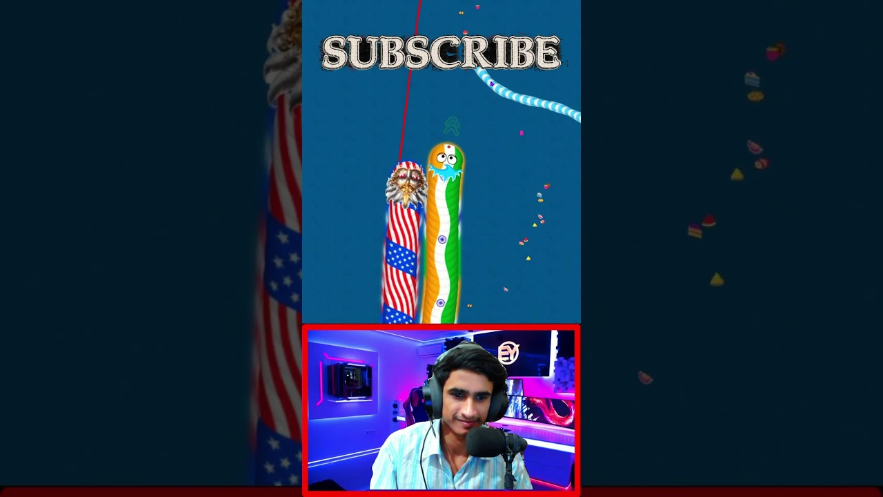 WORMATE.IO - Pro Indian Snake Trapped USA in Red Zone | 