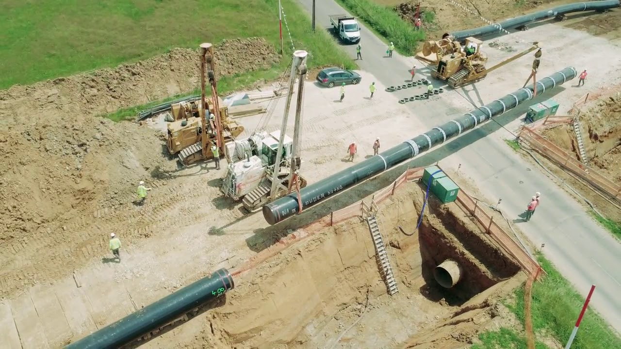 Pipeline works Val de Saone