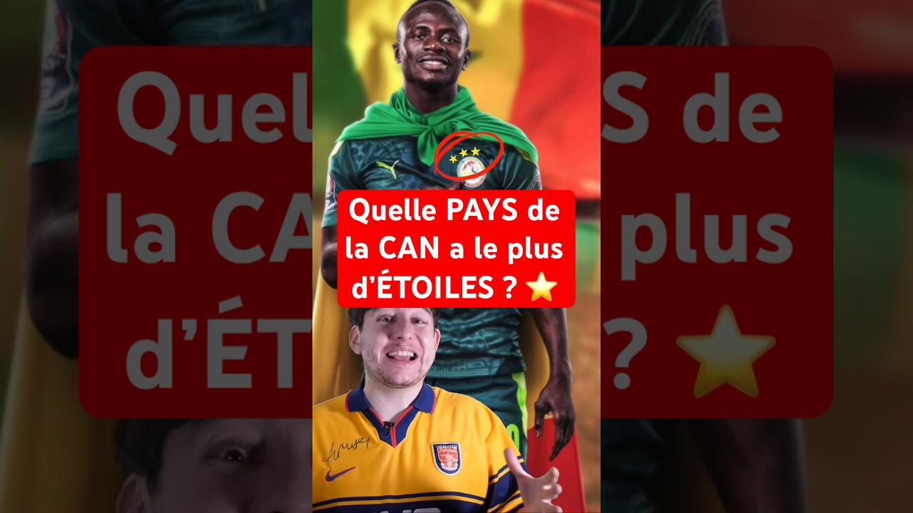Cette &Eacute;QUIPE a 7 &Eacute;TOILES ⭐️😱 #football #can #cotedivoire #maroc #algerie #cameroun #can2024