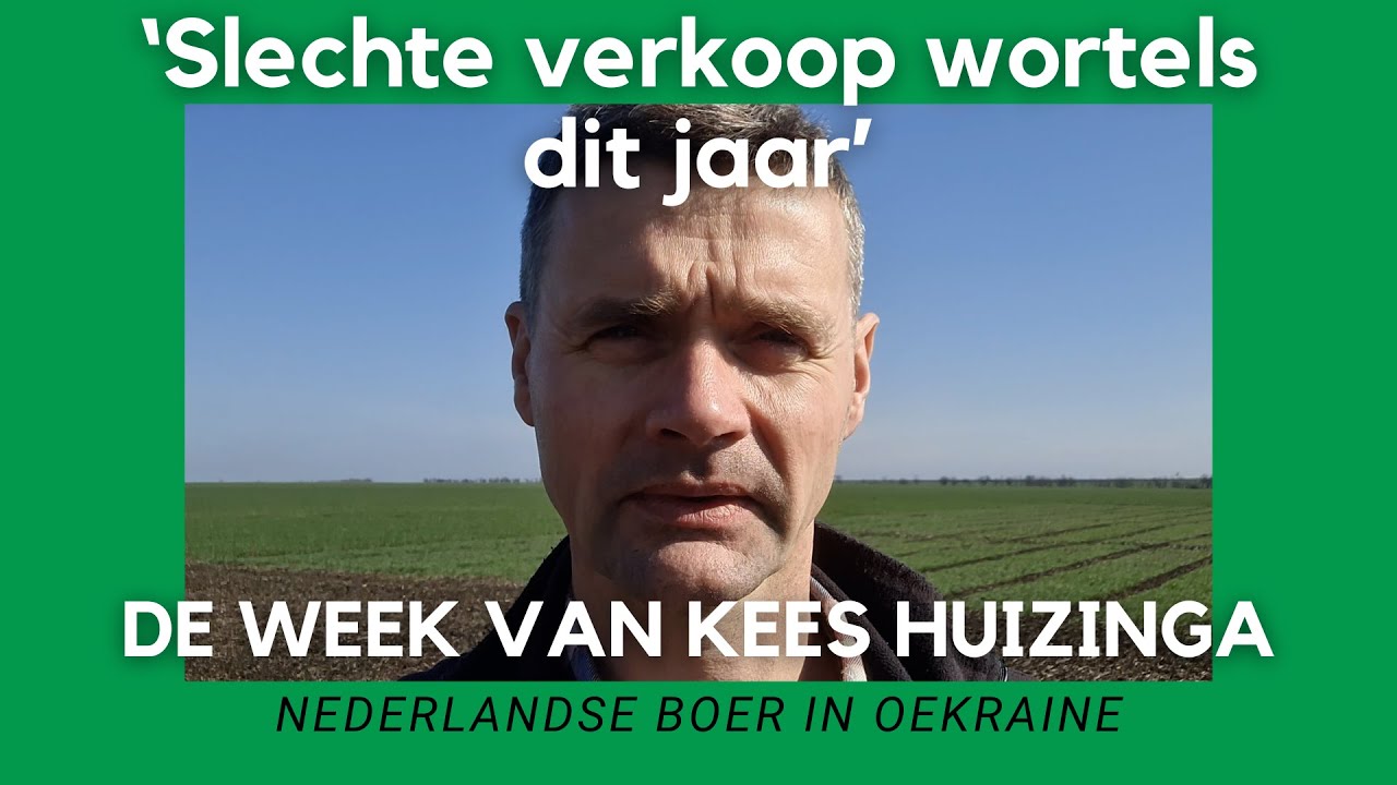 Oekra&iuml;ne-vlogger Kees Huizinga: &lsquo;Slechte verkoop wortels dit jaar&rsquo;