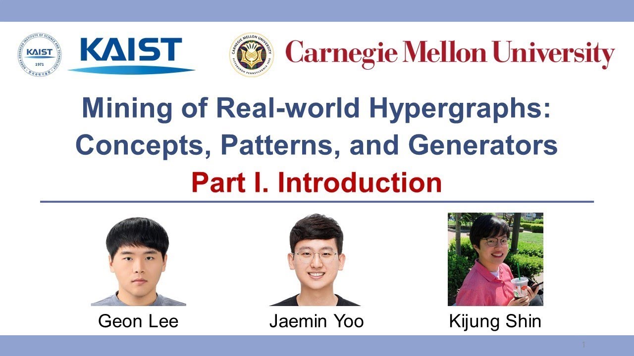Mining of Real-world Hypergraphs: Concepts, Patterns, and Generators (Tutorial) (20-minute Teaser)