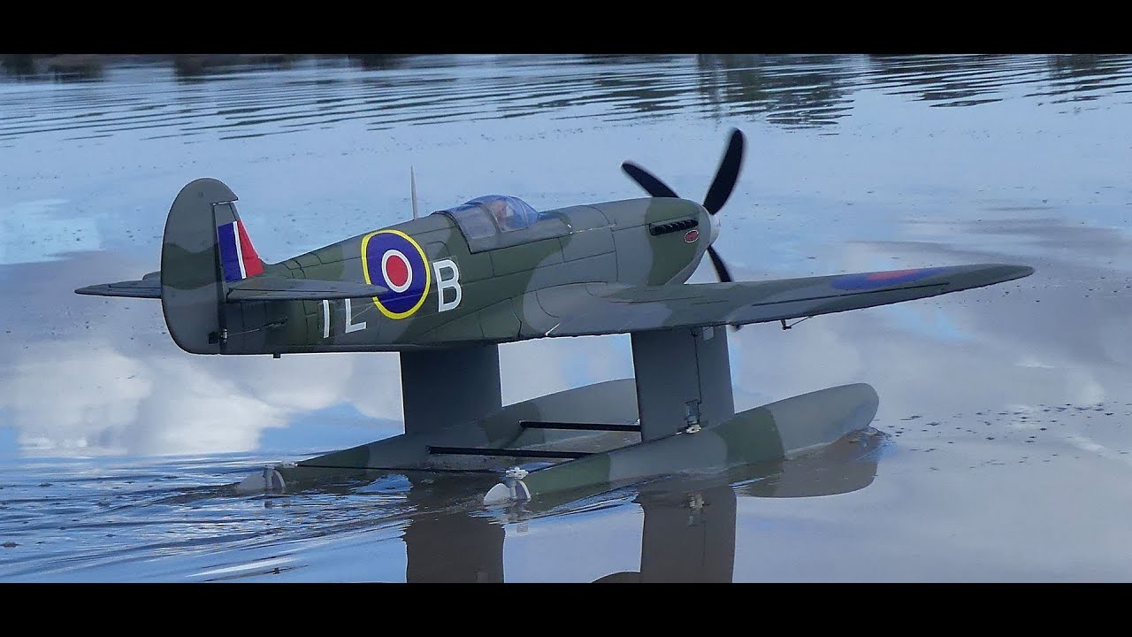 Dynam Spitfire Mk Vb Seaplane maiden flight