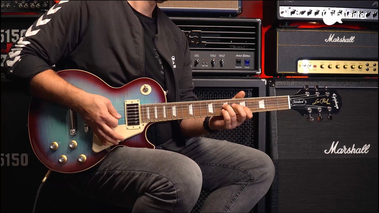 Epiphone Les Paul Standard 60s Blueberry Burst w/Bag | TV Guitar Center