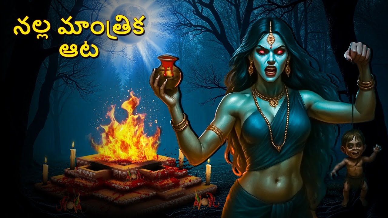 నల్ల మాంత్రిక ఆట | Telugu Stories | Stories in Telugu | Telugu Horror Kathalu | Scary Town