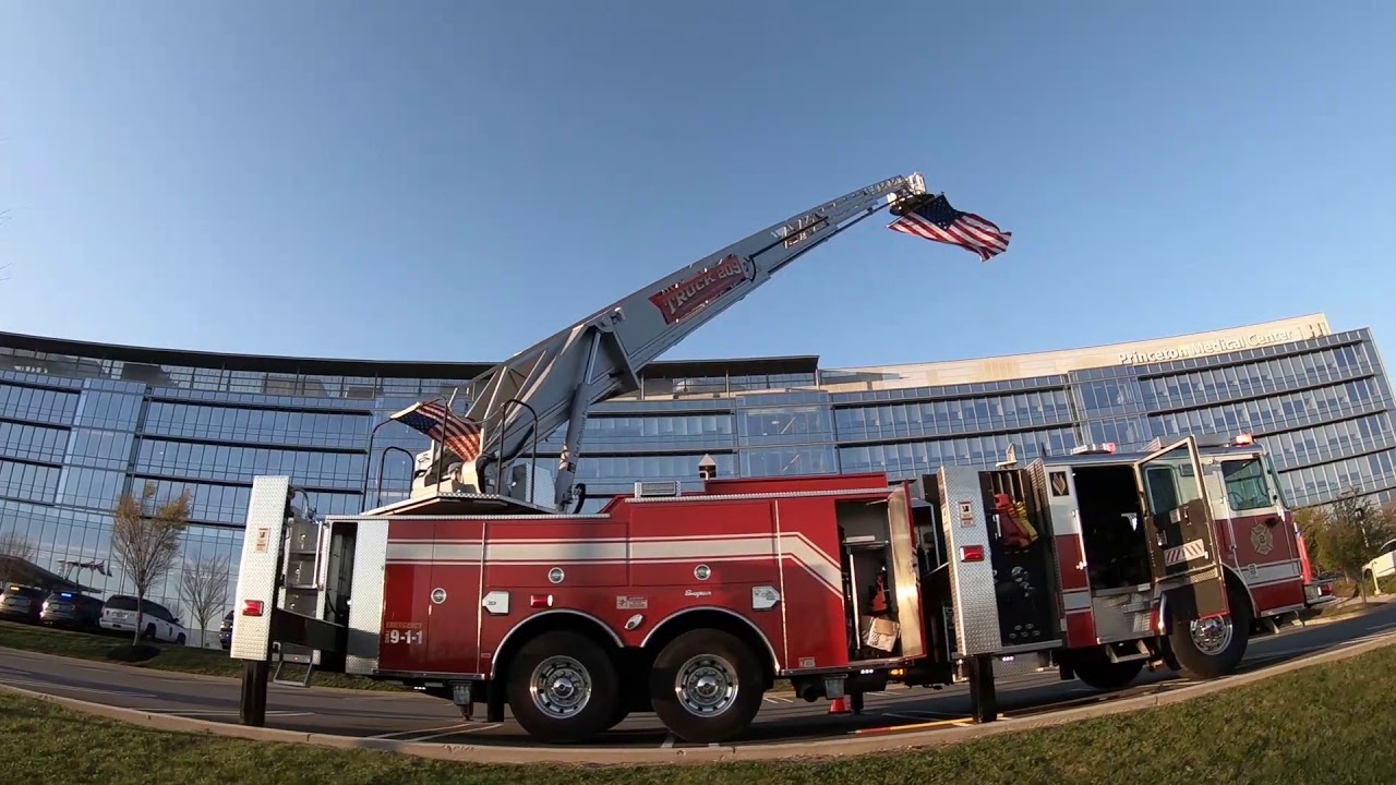 Over 20 fire departments show up at Princeton hospital to show appreciation