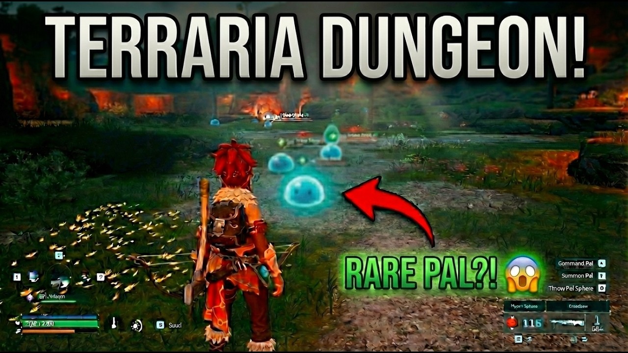 You Won't BELIEVE the CRAZY Pal I Caught in Palworld's Terraria Dungeon!