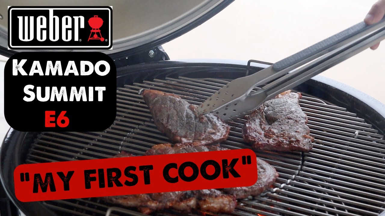 Weber Kamado Summit E6 First Cook [and fixing some assembly issues]