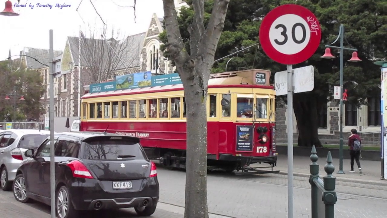 Trams in Christchurch, New Zealand 2017