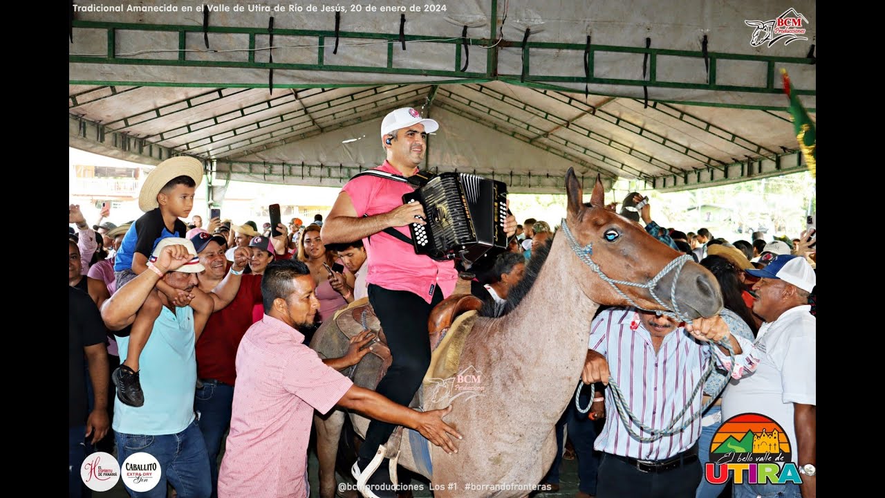 El Mogollon Jhonathan Ch&aacute;vez en Tradicional Amanecida en de Utira de R&iacute;o de Jes&uacute;s, 20 de enero 2024
