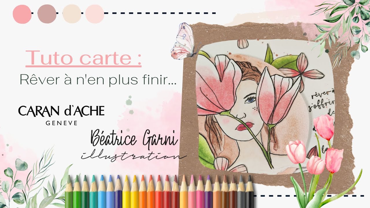 Tuto carte : rêver à n'en plus finir... 🌷