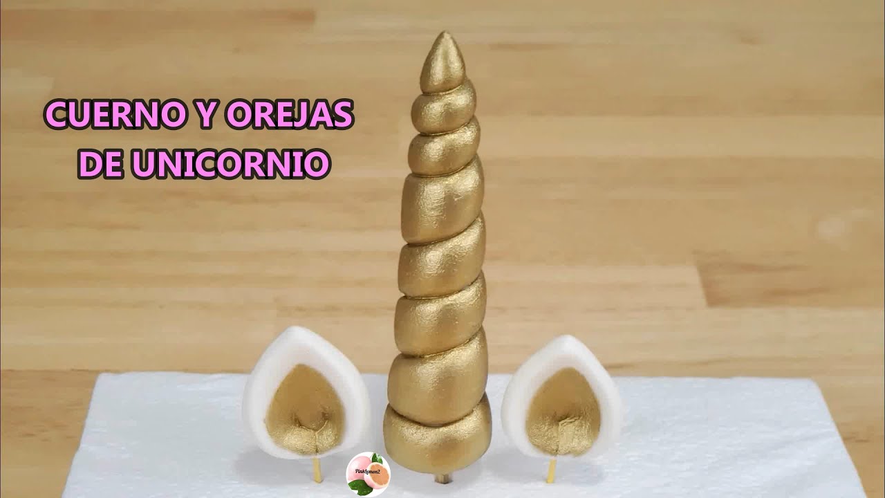 COMO HACER CUERNO Y OREJAS de UNICORNIO FACIL