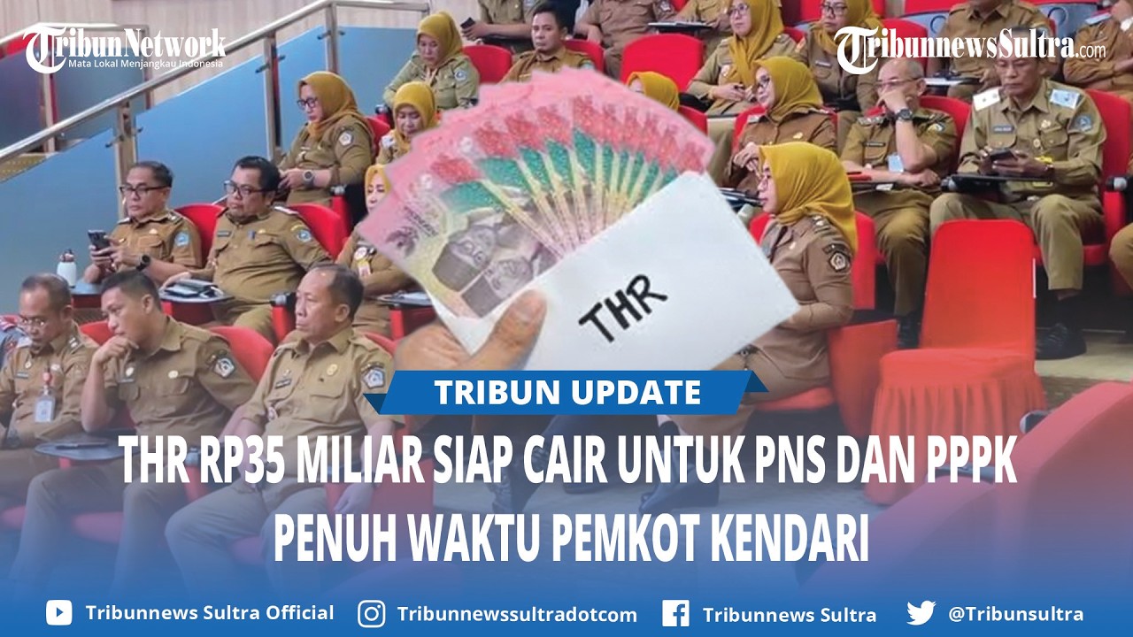 Pemkot Kendari Alokasikan THR Rp35 Miliar untuk PNS dan PPPK Penuh Waktu, Jadwal Pencairan