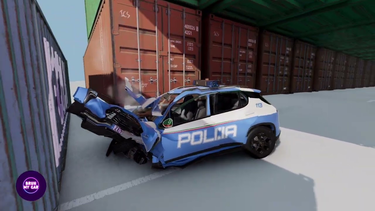 Police Cars CHASE Getaway Car 🔥 BeamNG Drive Crashes