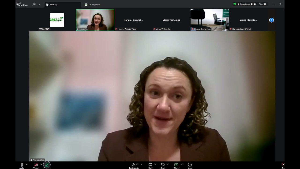 Webinar with Ann Vaughan Food Security, Climate Finance and Smallholder Farmers in the Global South,