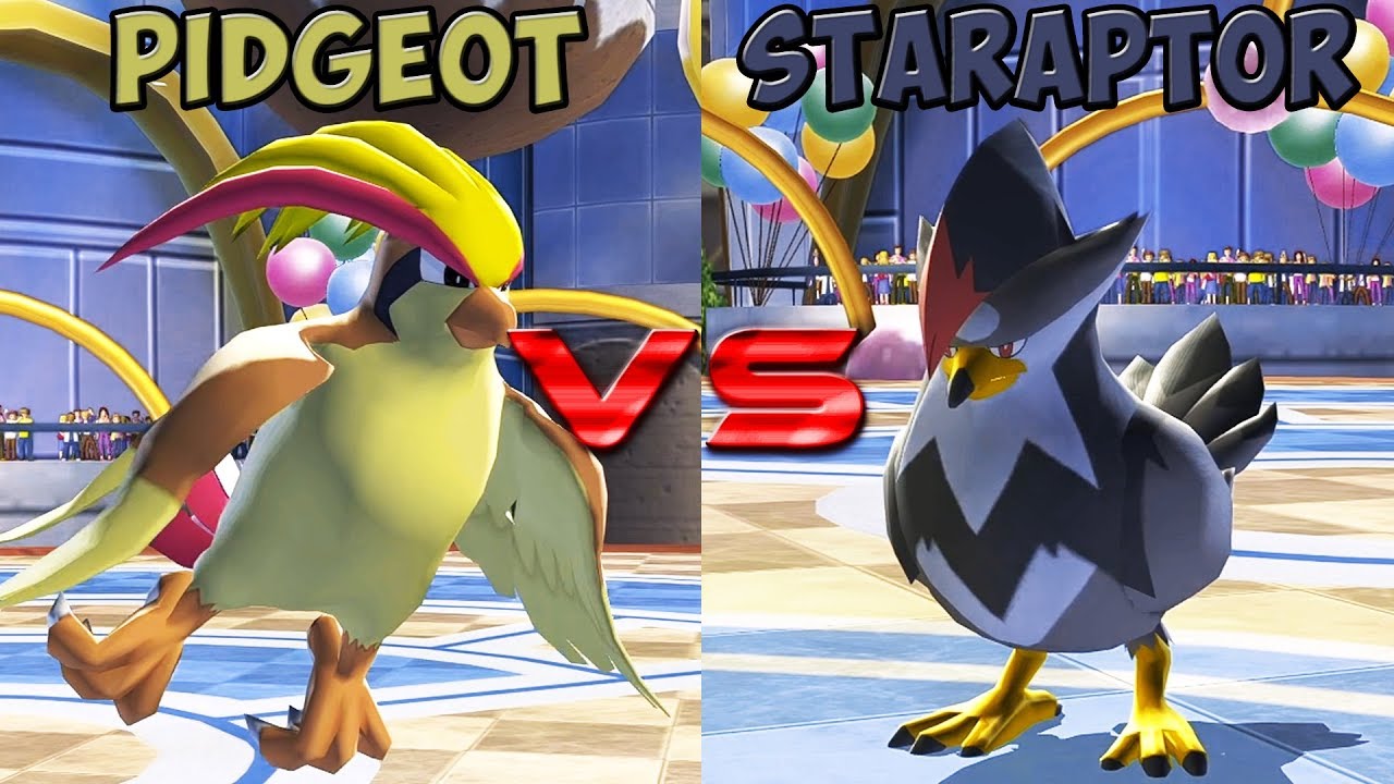 Pokemon battle revolution - Pidgeot vs Staraptor