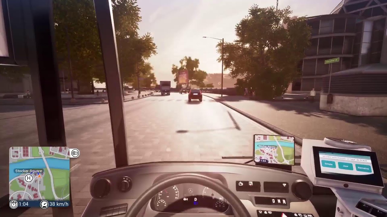 Je joue à bus simulator.