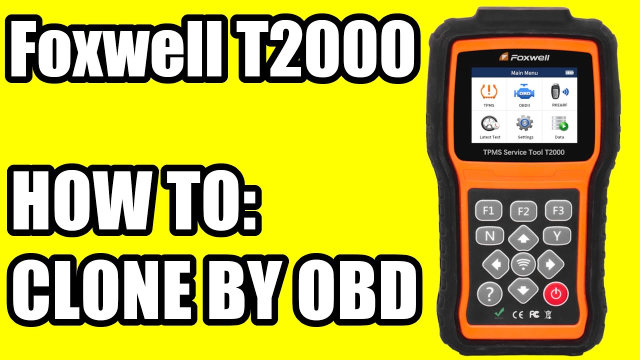 Foxwell T2000 — самая простая и быстрая замена и программирование датчика TPMS с помощью клониров...