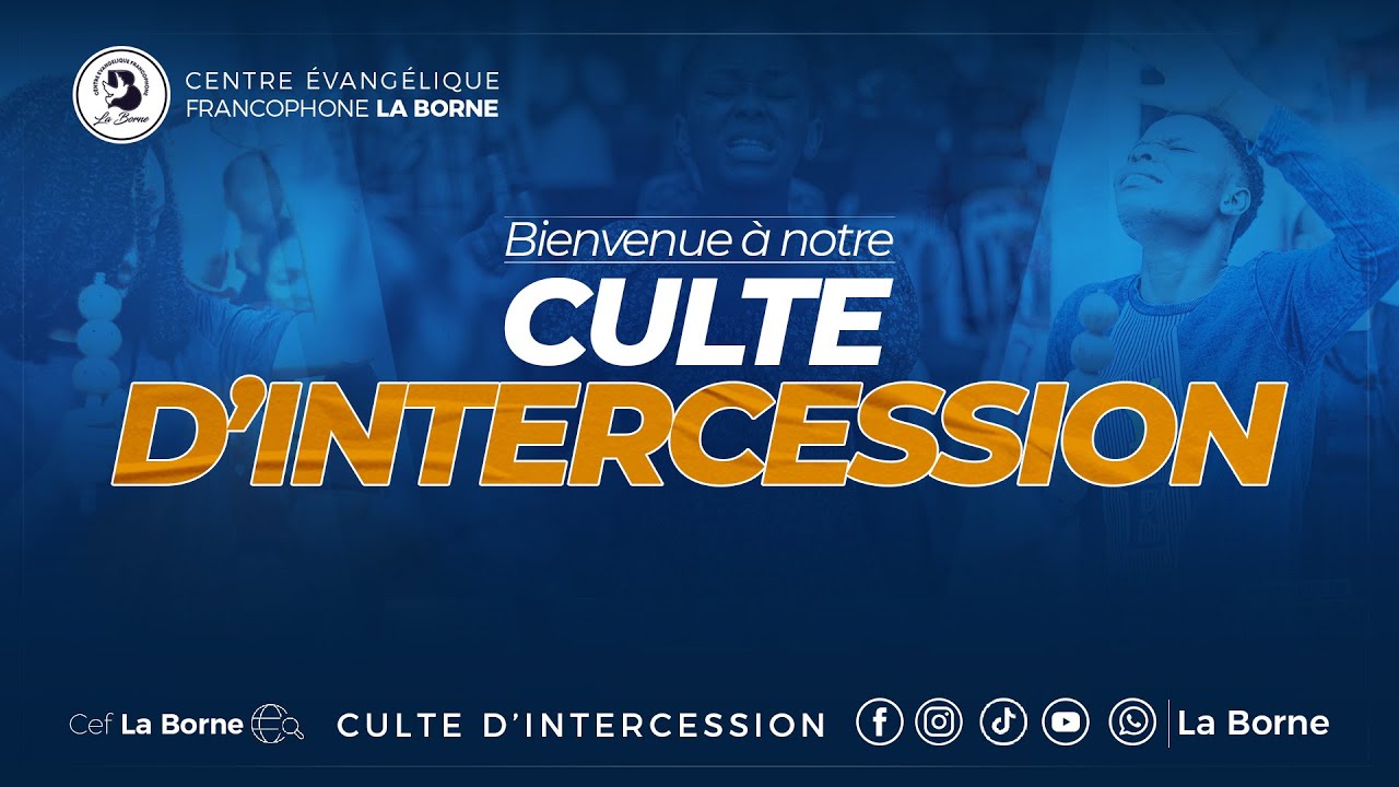 culte d'intercession/ vendredi 23 janvier 2026