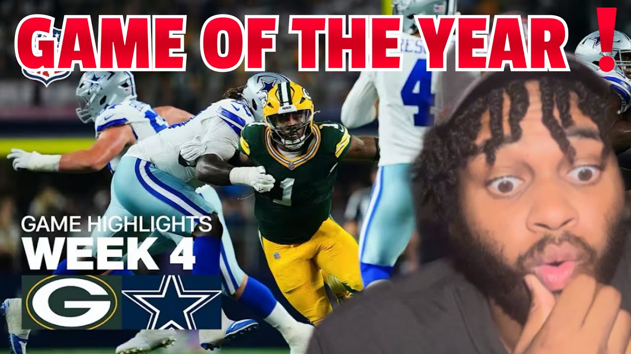 GIANTS FAN REACTS ‼️ Green Bay Packers vs Dallas Cowboys Game Highlights | NFL Seaon Week 4 