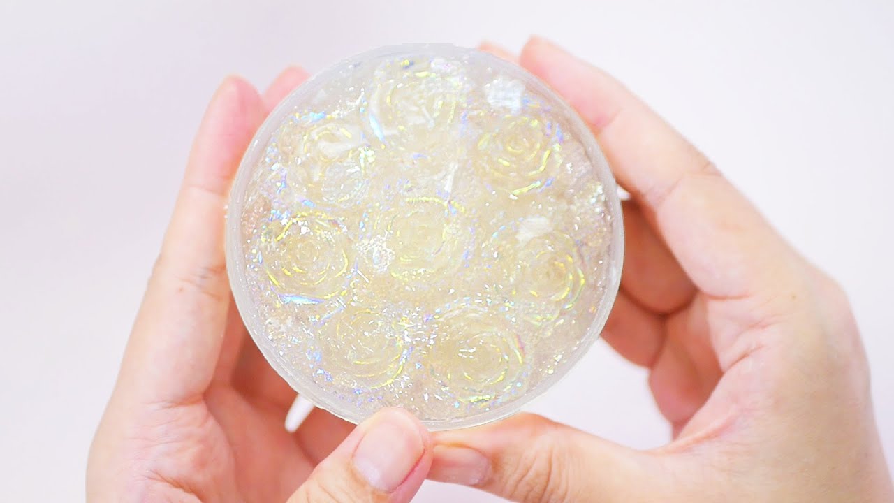 【ASMR】オーロラローズスライム 韓国スライム Crunchy Slime【音フェチ】
