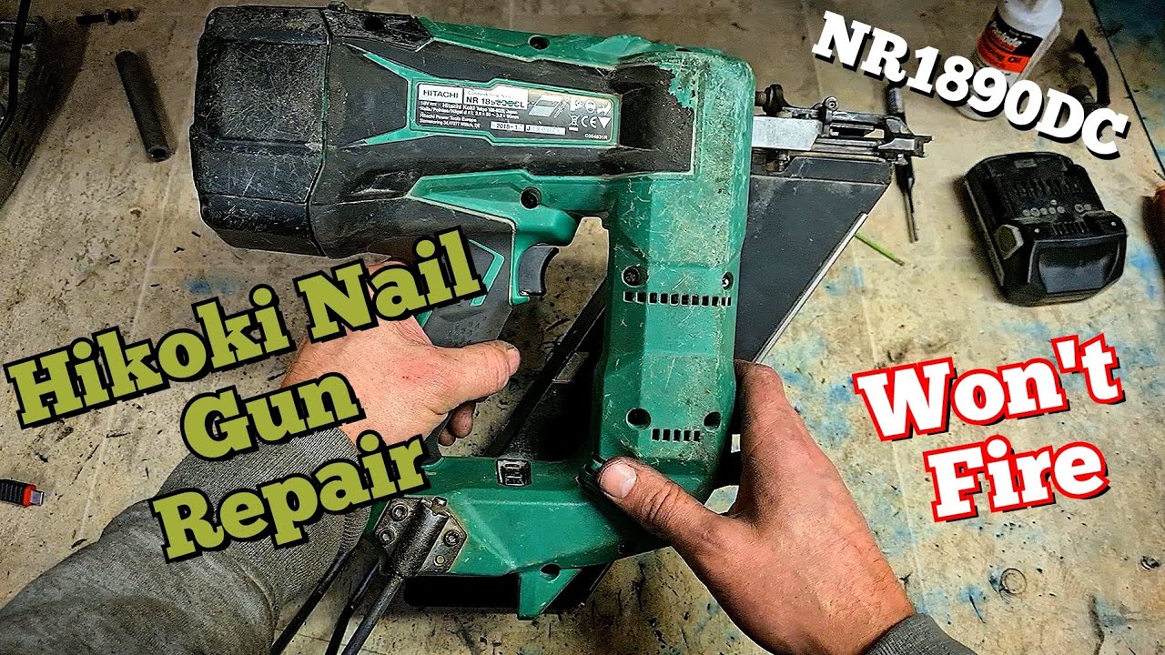 Как отремонтировать гвоздезабивной пистолет Hikoki, Hitachi, Metabo HPT NR1890DC, который не стре...