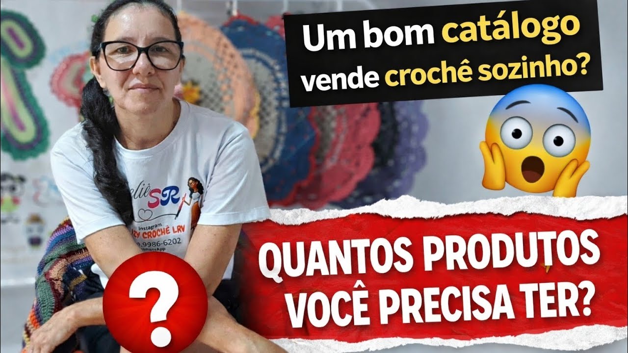 Te ensino a ter um catálogo que é uma máquina de vender Crochê 
