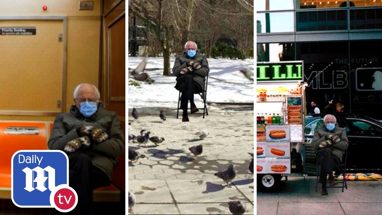 Bernie Sanders' inauguration mittens go viral