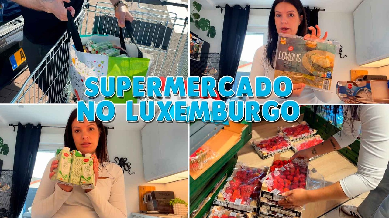 QUANTO GASTO NO SUPERMERCADO NO LUXEMBURGO 🤯 NÃO VÃO ACREDITAR!