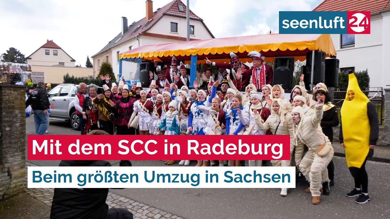 Mit dem SCC in Radeburg - Beim größten Umzug in Sachsen