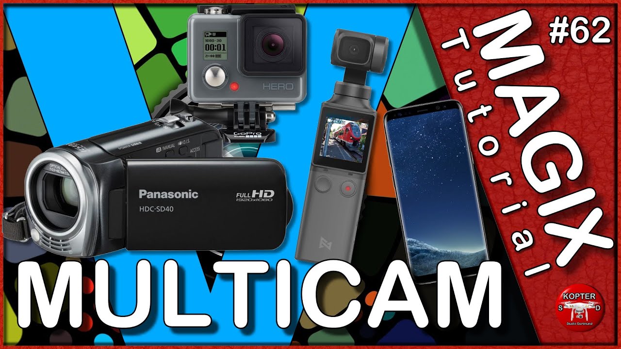 Magix Video Deluxe • Multicam Schnitt •  Aufzeichnung mehrere Kameras • gleichzeitig Tutorial